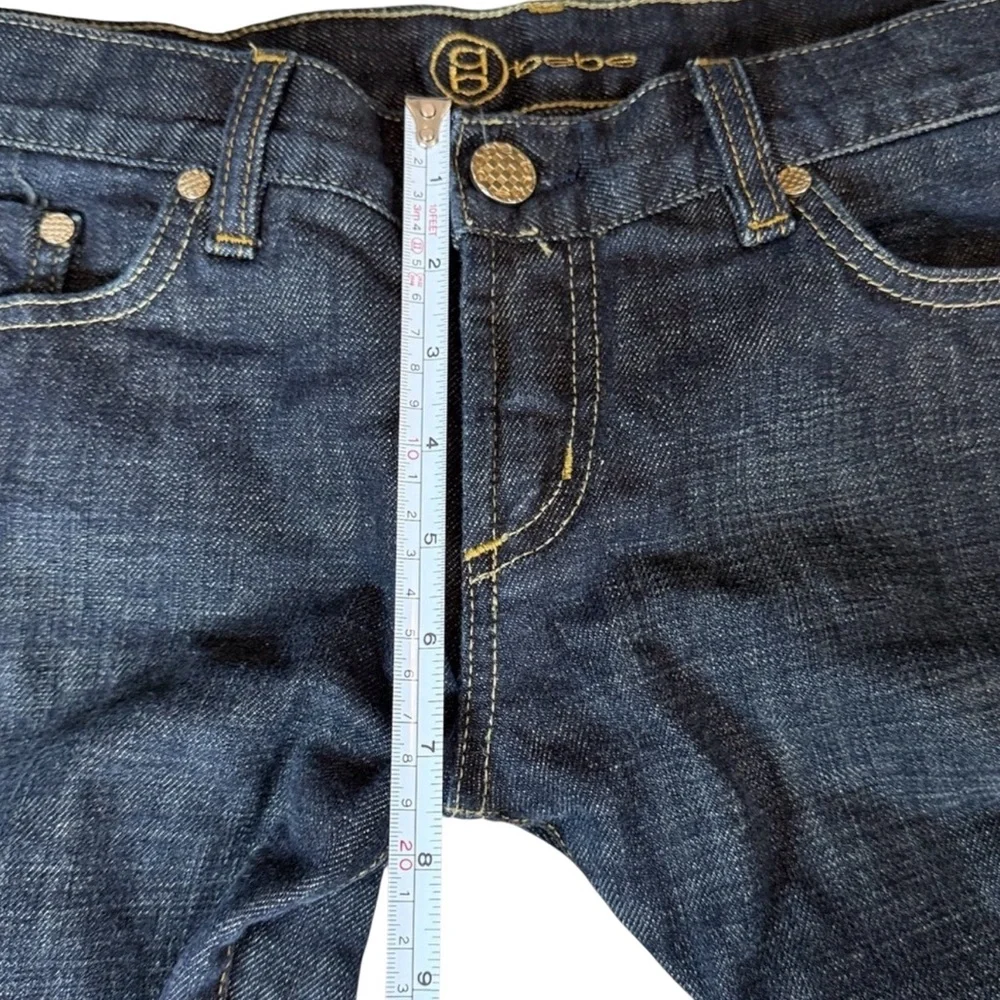 Vintage Y2K Bebe Carmen Rivet Jeans Boot Cut Size 30 - Picture 6 of 8